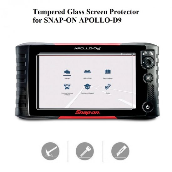 Tempered Glass Screen Protector for Snap-On Apollo-D9 EESC335 - Click Image to Close